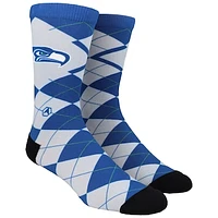 Unisex Rock Em Socks  Seattle Seahawks Argyle Knitted Dress Socks