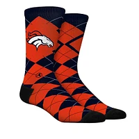 Unisex Rock Em Socks  Denver Broncos Argyle Knitted Dress Socks