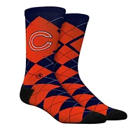 Unisex Rock Em Socks  Chicago Bears Argyle Knitted Dress Socks