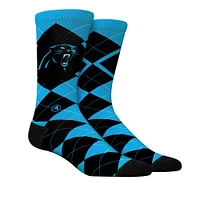 Unisex Rock Em Socks  Carolina Panthers Argyle Knitted Dress Socks