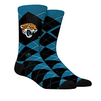 Unisex Rock Em Socks  Jacksonville Jaguars Argyle Knitted Dress Socks