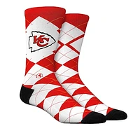 Unisex Rock Em Socks  Kansas City Chiefs Argyle Knitted Dress Socks