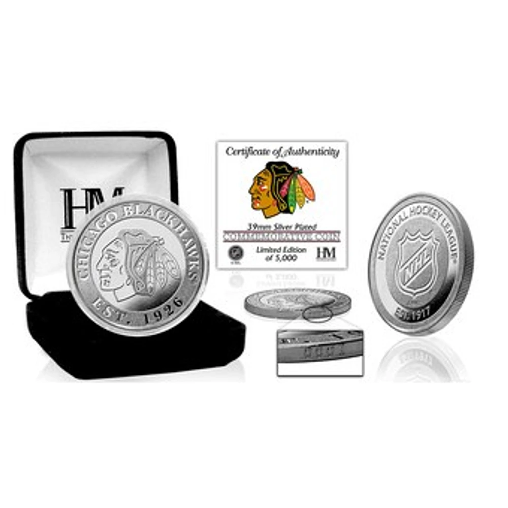 Highland Mint Chicago Blackhawks 39mm Silver Mint Coin