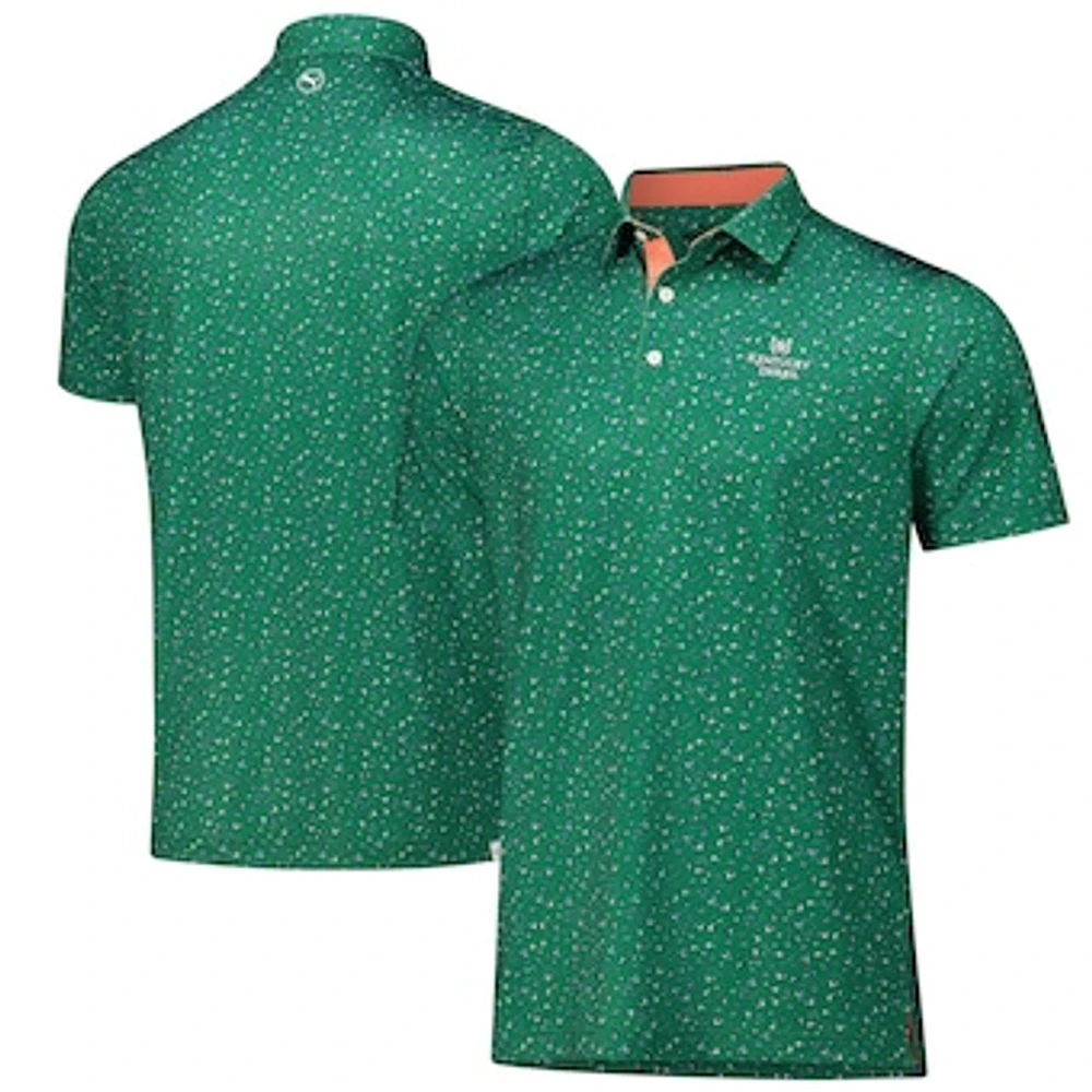 Men's Puma Green Kentucky Derby MATTR Superfecta Polo