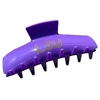 Purple LSU Tigers Rhinestone Claw Hair Clip