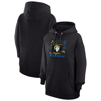 Women's G-III 4Her by Carl Banks Los Angeles Rams Collage Graphic Fleece Pullover Hoodie
