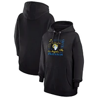 Women's G-III 4Her by Carl Banks Los Angeles Rams Collage Graphic Fleece Pullover Hoodie
