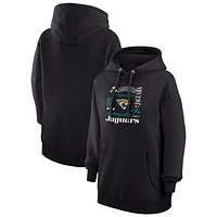 Women's G-III 4Her by Carl Banks Jacksonville Jaguars Collage Graphic Fleece Pullover Hoodie