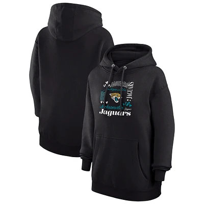 Women's G-III 4Her by Carl Banks Jacksonville Jaguars Collage Graphic Fleece Pullover Hoodie