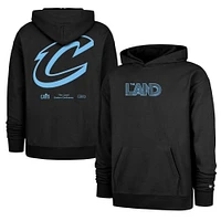 Men's '47 Black Cleveland Cavaliers 2024/25 City Edition Double Crossover Foundation Pullover Hoodie