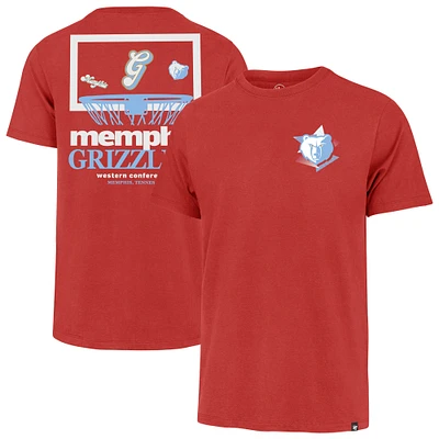 Men's '47  Red Memphis Grizzlies City Edition Backboard T-Shirt