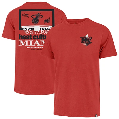 Men's '47  Red Miami Heat City Edition Backboard T-Shirt