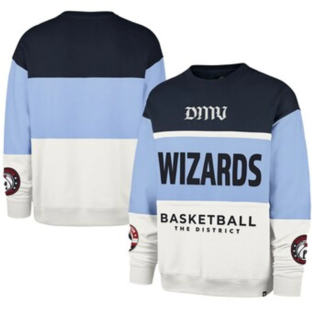 Unisex '47 Light Blue Washington Wizards 2024/25 City Edition On Five Maximalist Pullover Sweatshirt