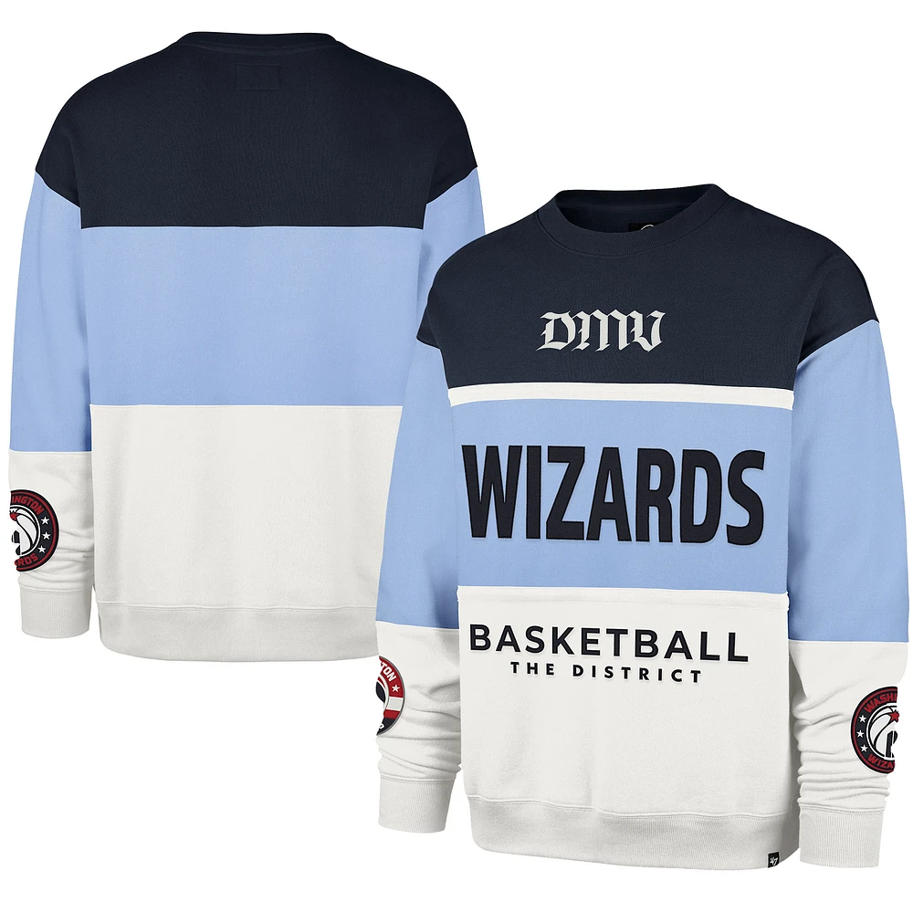 Unisex '47 Light Blue Washington Wizards 2024/25 City Edition On Five Maximalist Pullover Sweatshirt