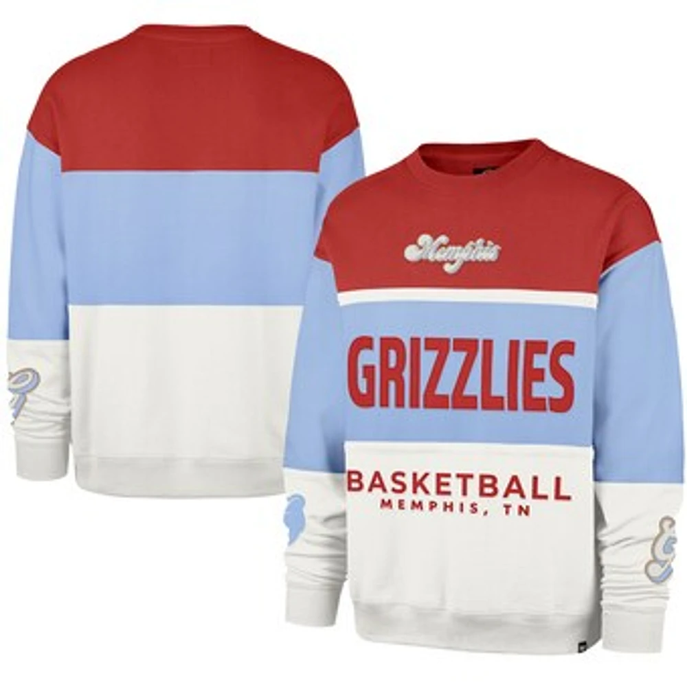 Unisex '47 Light Blue Memphis Grizzlies 2024/25 City Edition On Five Maximalist Pullover Sweatshirt