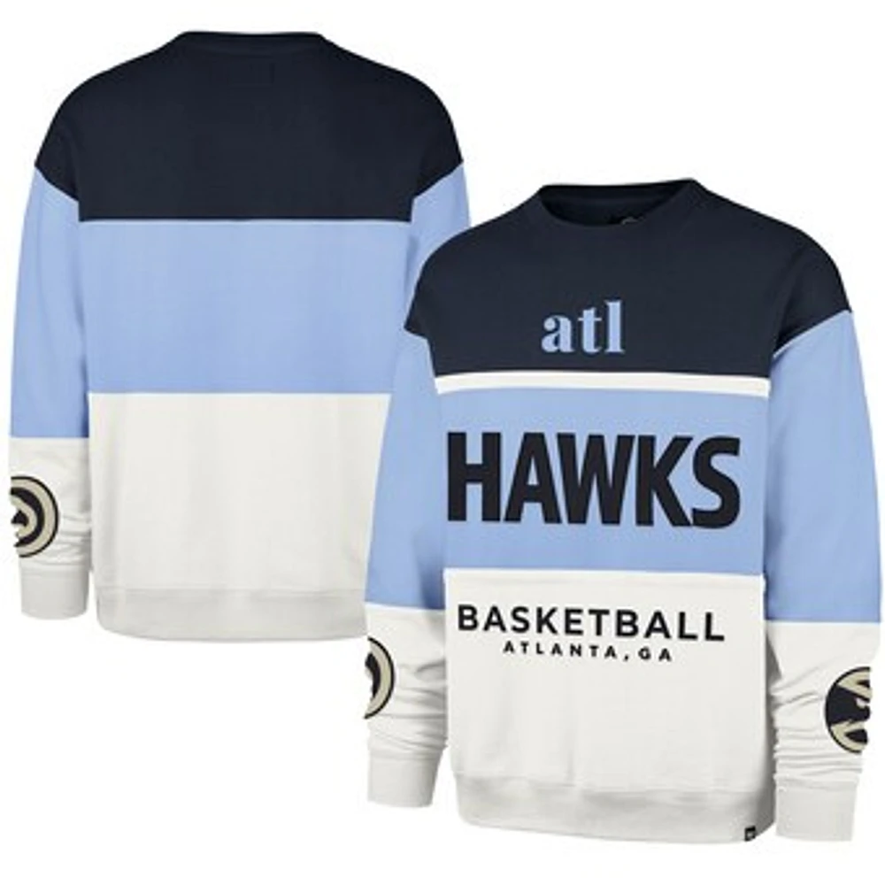 Unisex '47 Light Blue Atlanta Hawks 2024/25 City Edition On Five Maximalist Pullover Sweatshirt