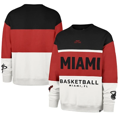 Unisex '47 Red Miami Heat 2024/25 City Edition On Five Maximalist Pullover Sweatshirt