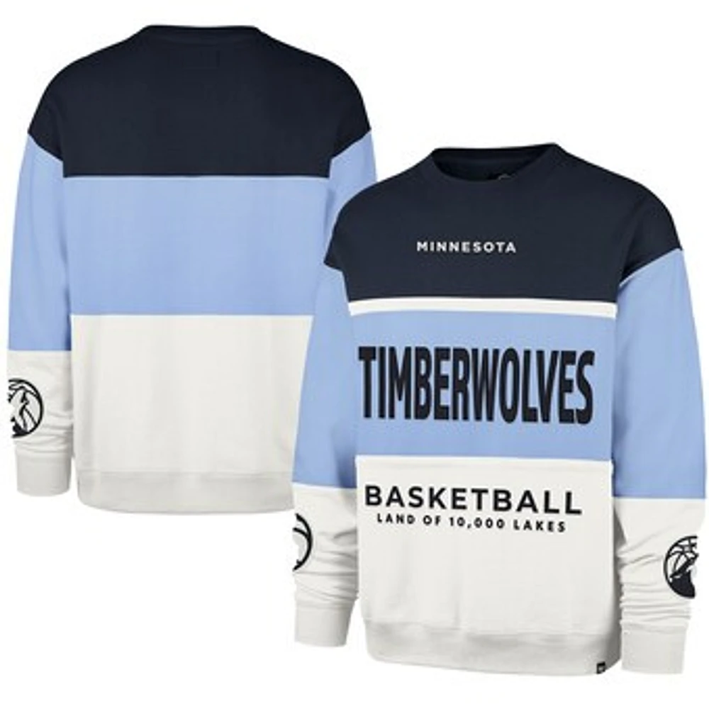 Unisex '47 Light Blue Minnesota Timberwolves 2024/25 City Edition On Five Maximalist Pullover Sweatshirt