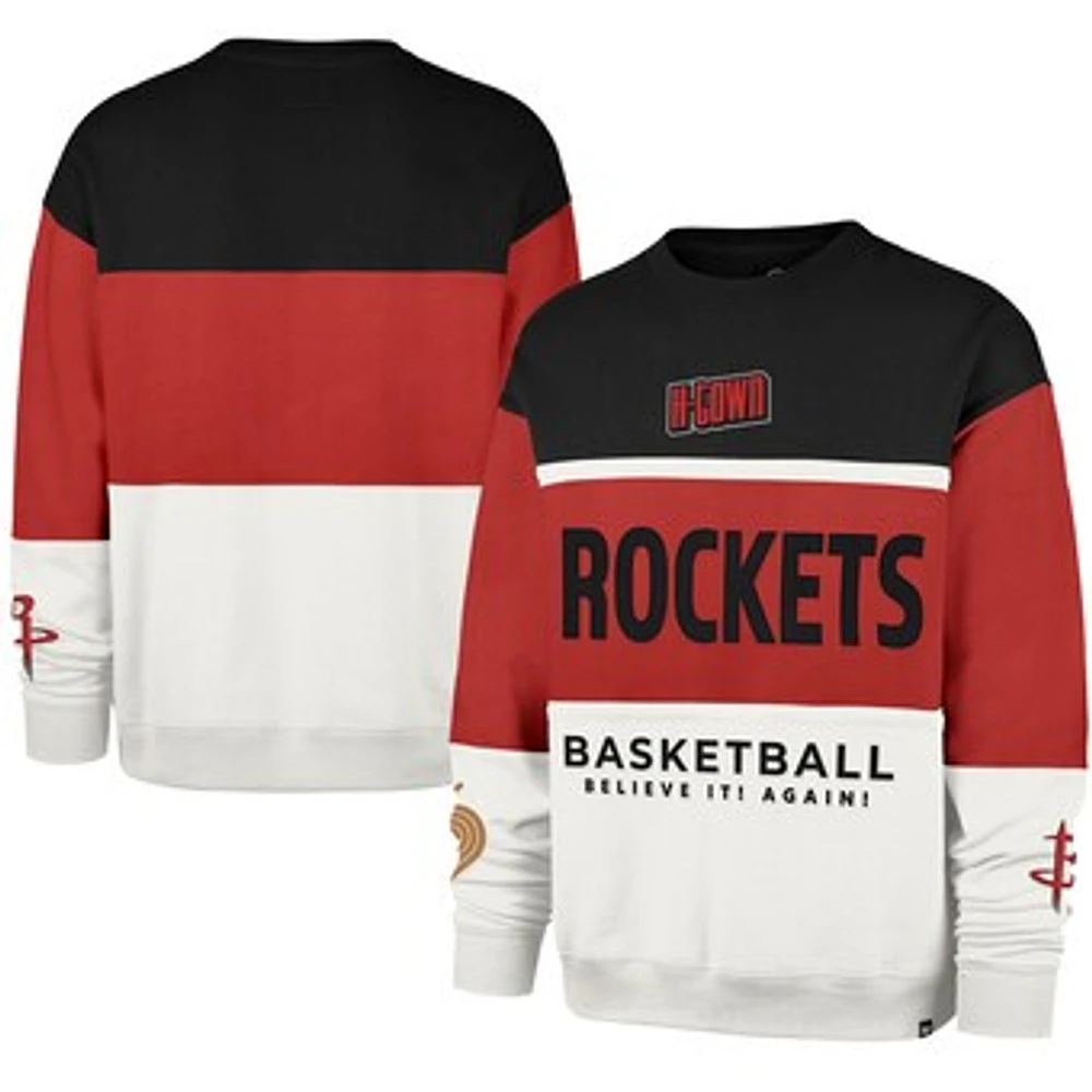 Unisex '47 Red Houston Rockets 2024/25 City Edition On Five Maximalist Pullover Sweatshirt