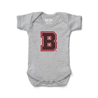 Infant Chad & Jake Heather Gray Brown Bears Primary Logo Bodysuit