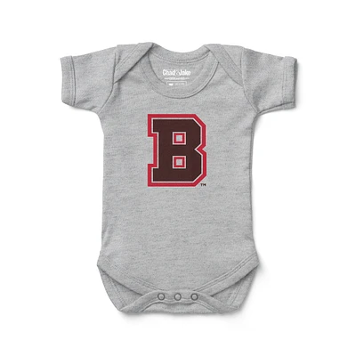Infant Chad & Jake Heather Gray Brown Bears Primary Logo Bodysuit