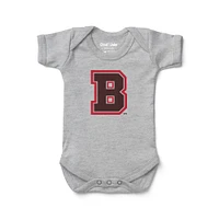 Infant Chad & Jake Heather Gray Brown Bears Primary Logo Bodysuit