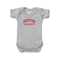 Infant Chad & Jake Heather Gray Boston University Wordmark Bodysuit