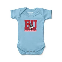 Infant Chad & Jake Light Blue Boston University Primary Logo Bodysuit