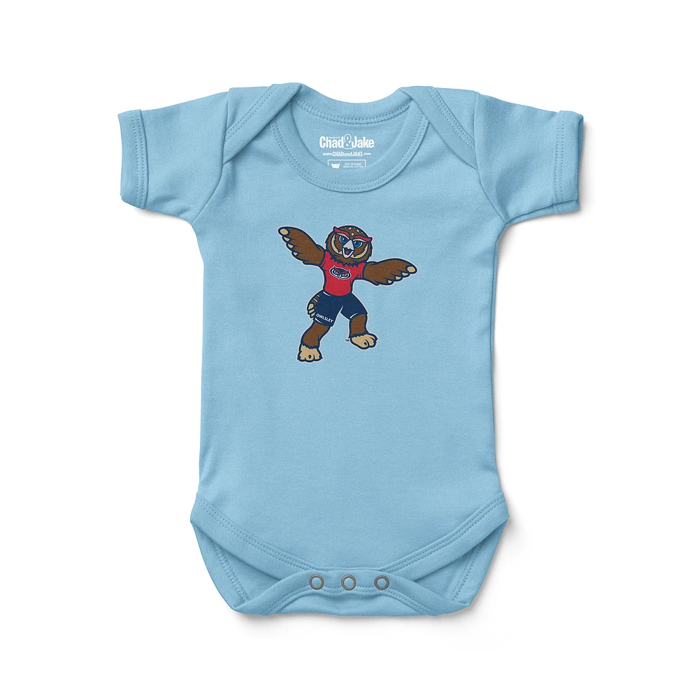 Infant Chad & Jake Light Blue Florida Atlantic Owls Mascot Bodysuit