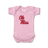 Infant Chad & Jake Pink Ole Miss Rebels Primary Logo Bodysuit