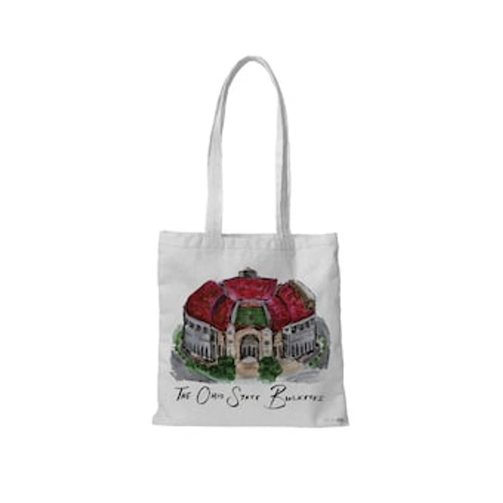 White Ohio State Buckeyes Laura Wilcox Designs Tote Bag