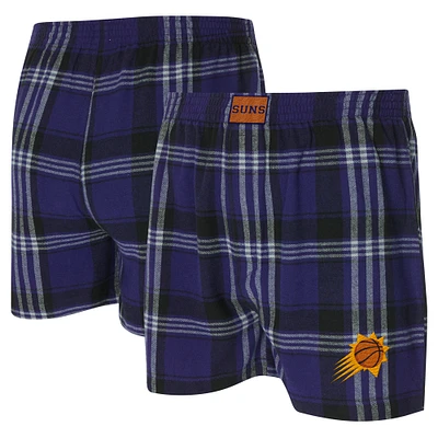 Men's Concepts Sport Purple Phoenix Suns Region Flannel Boxer Short