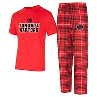 Men's Concepts Sport  Red/Black Toronto Raptors Vector T-Shirt & Flannel Pants Sleep Set