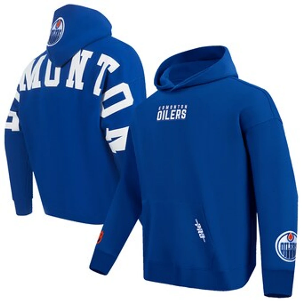 Men's Pro Standard Royal Edmonton Oilers Wingspan Pullover Hoodie