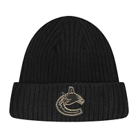 Men's Pro Standard Vancouver Canucks Black & Gold Cuffed Knit Beanie