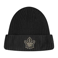 Men's Pro Standard Toronto Maple Leafs Black & Gold Cuffed Knit Beanie