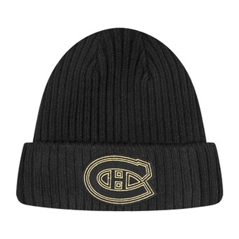 Men's Pro Standard  Black Montreal Canadiens Cuffed Knit Hat