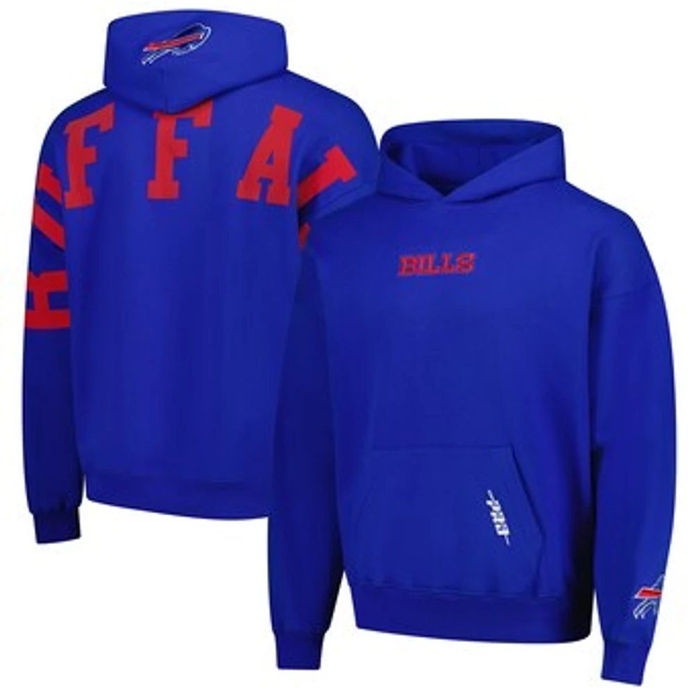 Men's Pro Standard  Royal Buffalo Bills Wingspan Pullover Hoodie