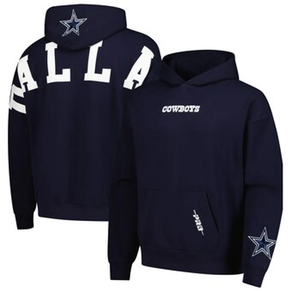 Men's Pro Standard  Navy Dallas Cowboys Wingspan Pullover Hoodie