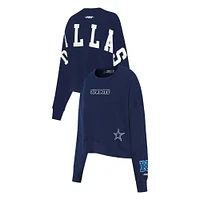 Women's Pro Standard  Navy Dallas Cowboys Wingspan Pullover Sweatshirt