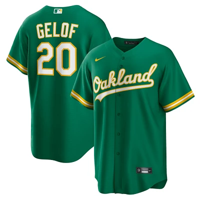 Men's Nike Zack Gelof Kelly Green Oakland Athletics Alternate Replica Jersey