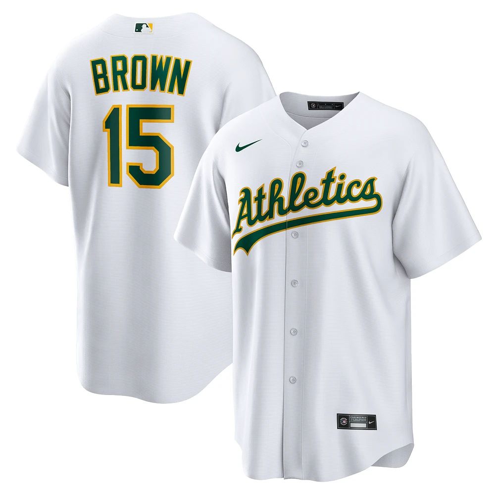 Men's Nike Seth Brown White Oakland Athletics Home Replica Jersey