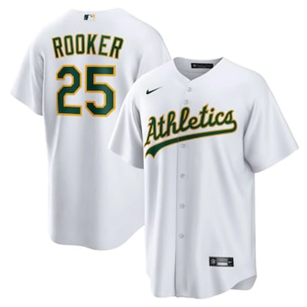 Men's Nike Brent Rooker White Athletics Home Replica Jersey