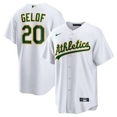 Men's Nike Zack Gelof White Oakland Athletics Home Replica Jersey