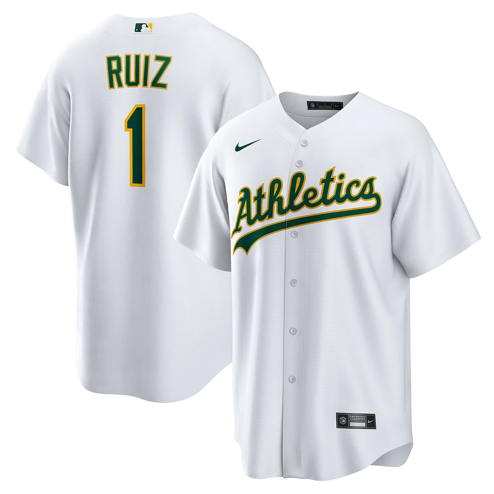 Men's Nike Esteury Ruiz White Athletics Home Replica Jersey