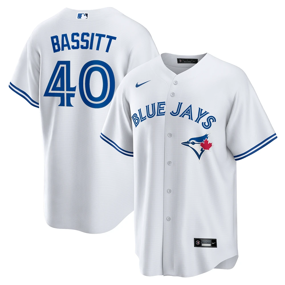 Men's Nike Chris Bassitt White Toronto Blue Jays Home Replica Jersey