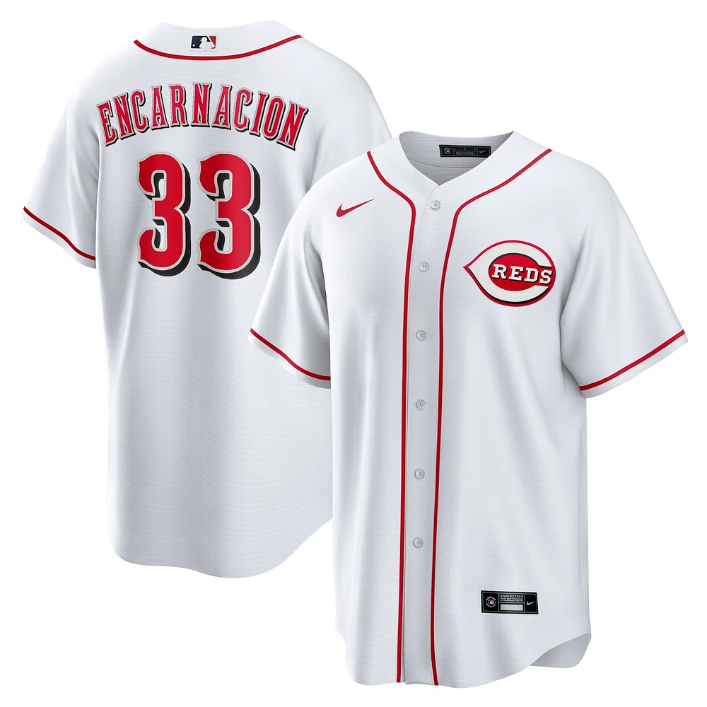 Men's Nike Christian Encarnacion-Strand White Cincinnati Reds Home Replica Jersey