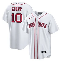 Men's Nike Trevor Story White Boston Red Sox Home Replica Jersey