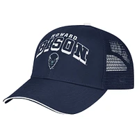 Men's Colosseum Navy Howard Bison Wyatt Primary Team Trucker Adjustable Hat