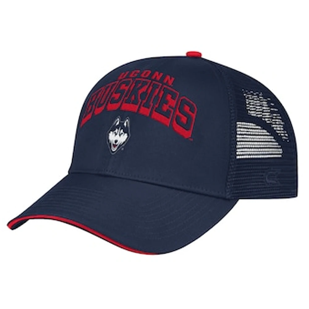 Men's Colosseum Navy UConn Huskies Wyatt Primary Team Trucker Adjustable Hat